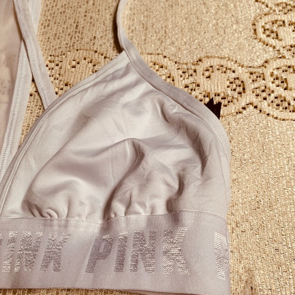 Pink Sport Womens White Strappy Bralette Size Small - Picture 4 of 10